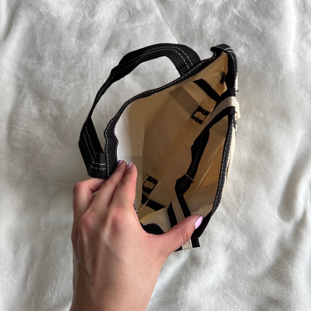 Ritz Carlton Tokyo Mini Tote Bag in Cream and Black - Picture 5 of 13